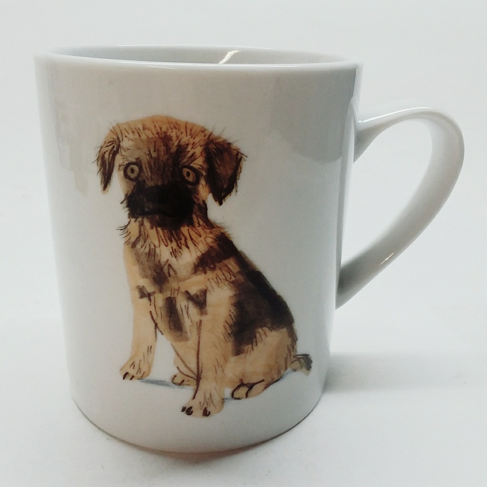 MAGPIE "Terrier" DOG Jo Clark Design Coffee Mug